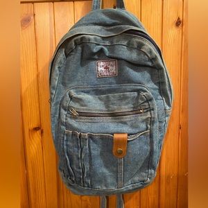 Vintage 90s denim backpack